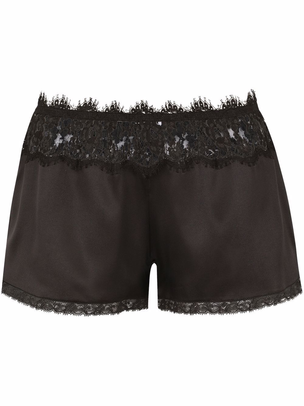 Dolce & Gabbana Shorts mit Spitzendetail - Schwarz von Dolce & Gabbana