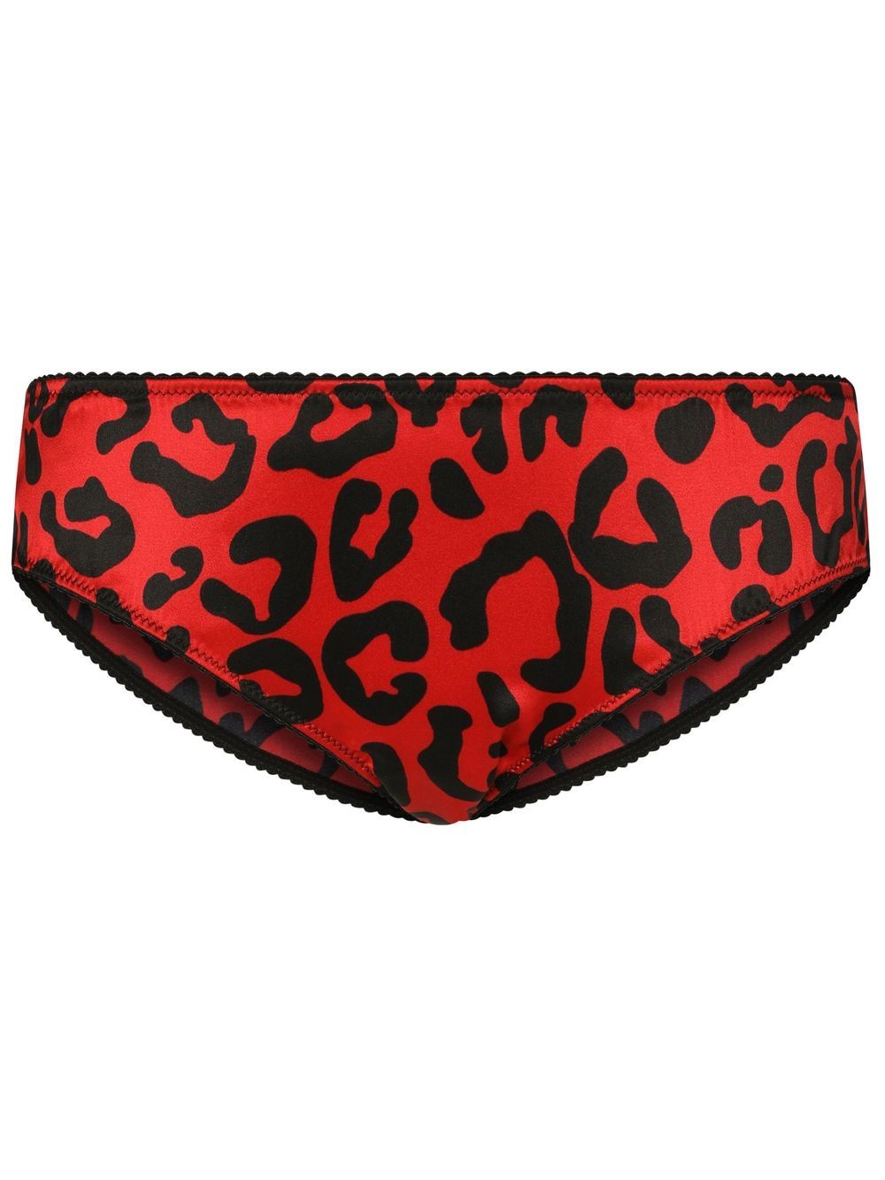 Dolce & Gabbana Slip mit Leoparden-Print - Rot von Dolce & Gabbana