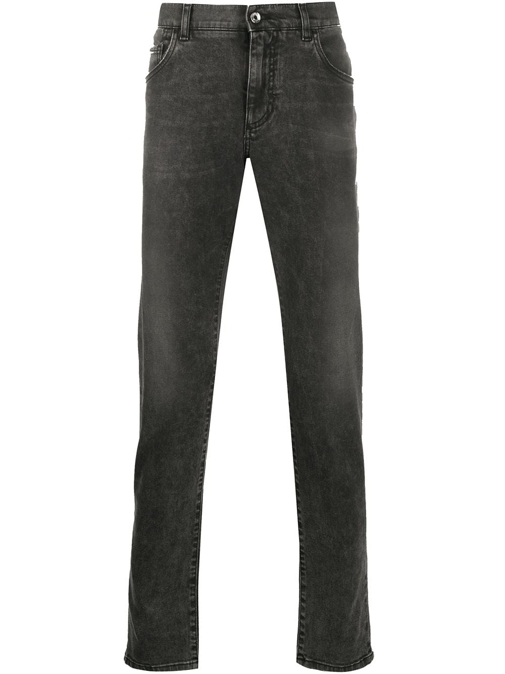 Dolce & Gabbana Schmale Distressed-Jeans - Grau von Dolce & Gabbana