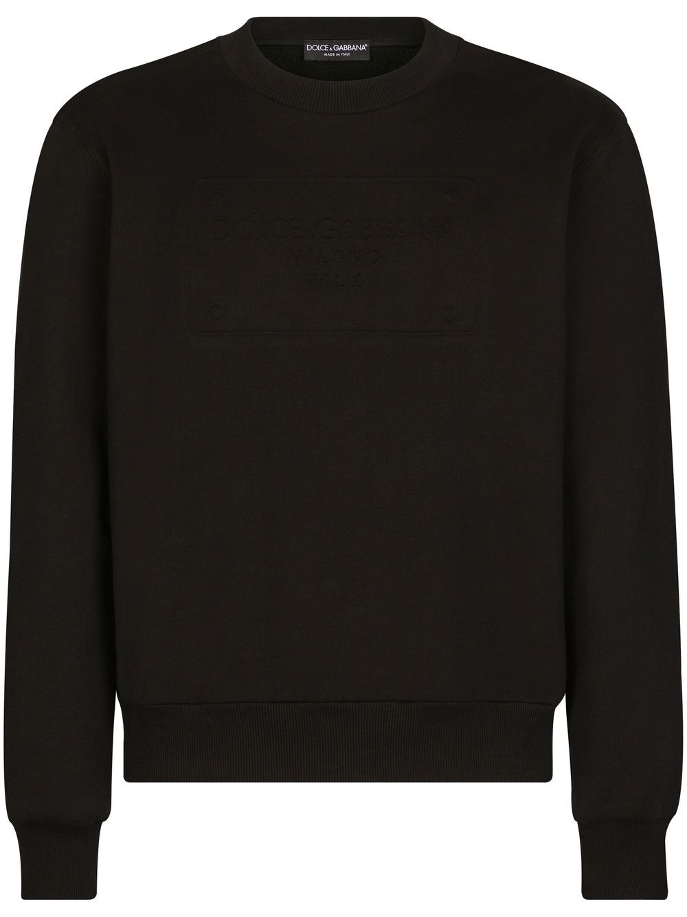 Dolce & Gabbana Sweatshirt mit Logo-Prägung - Schwarz von Dolce & Gabbana