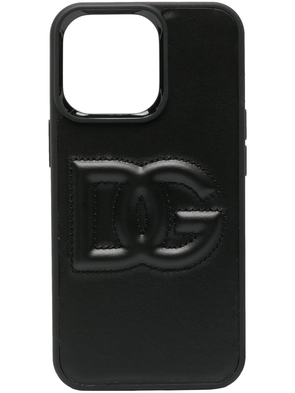 Dolce & Gabbana iPhone 13 Pro-Hülle mit DG-Logo - Schwarz von Dolce & Gabbana