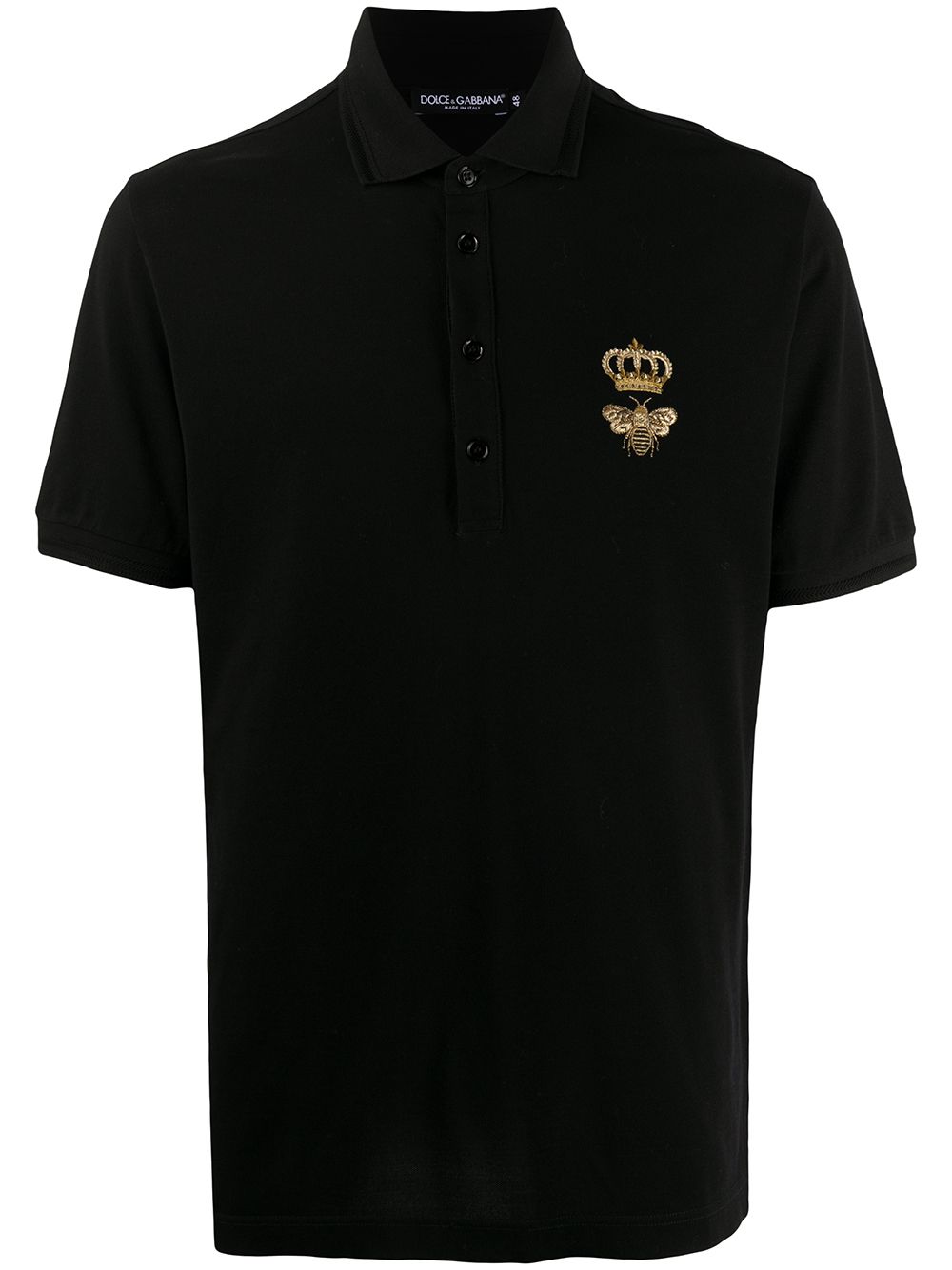 Dolce & Gabbana Poloshirt mit Logo-Stickerei - Schwarz von Dolce & Gabbana