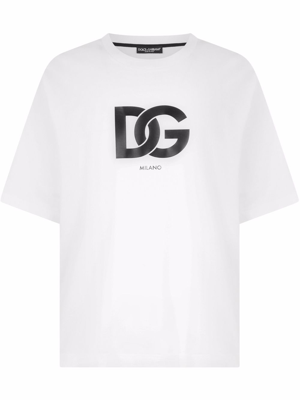 Dolce & Gabbana T-Shirt mit DG-Logo - Weiß von Dolce & Gabbana