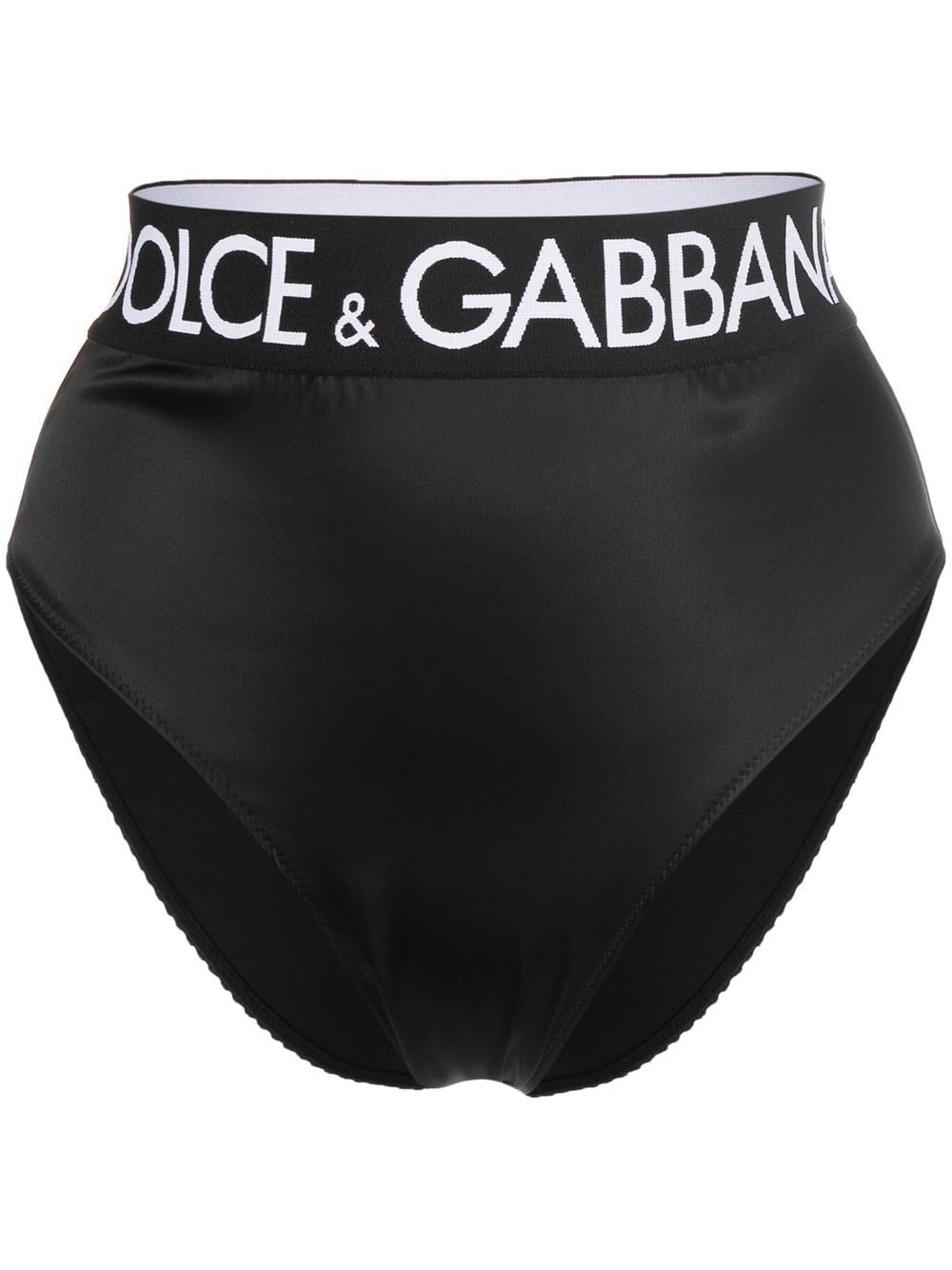 Dolce & Gabbana Slip aus Satin - Schwarz von Dolce & Gabbana