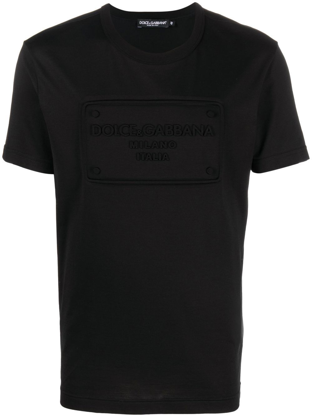 Dolce & Gabbana T-Shirt mit Logo-Prägung - Schwarz von Dolce & Gabbana