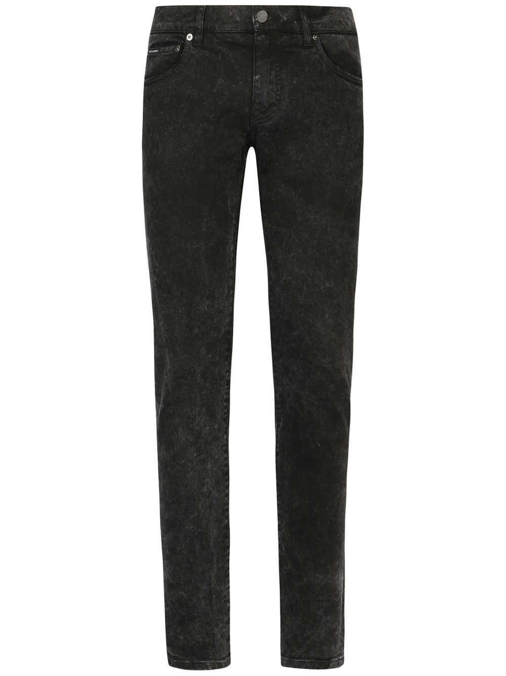 Dolce & Gabbana Skinny-Jeans mit marmoriertem Effekt - Schwarz von Dolce & Gabbana