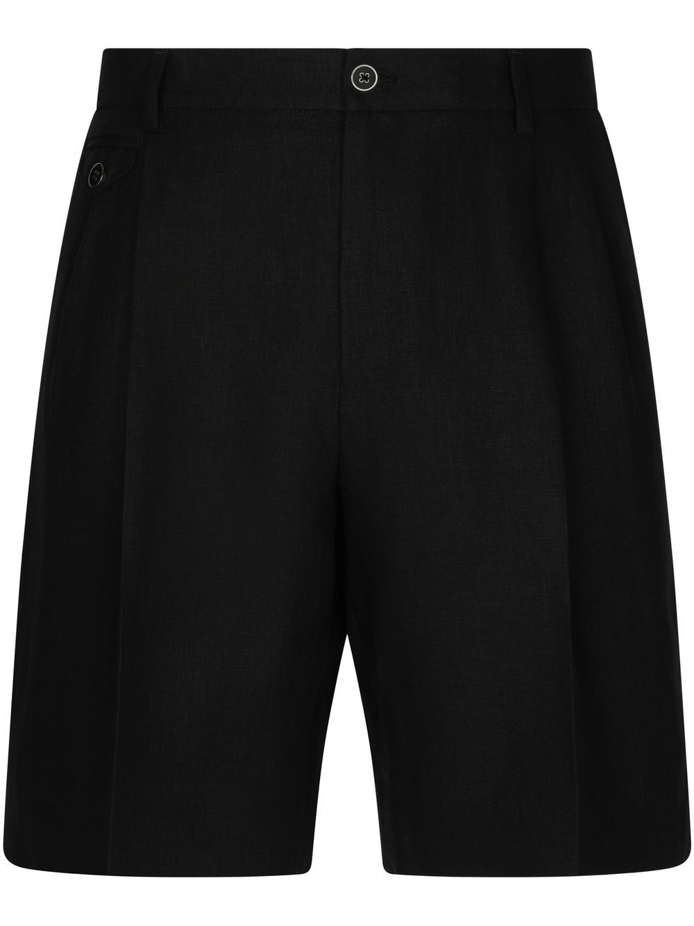 Dolce & Gabbana Klassische Leinenshorts - Schwarz von Dolce & Gabbana