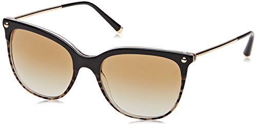 Ray-Ban Damen 0DG4333 Sonnenbrille, Schwarz (Top Black On Duble Leo Print), 55 von Dolce & Gabbana