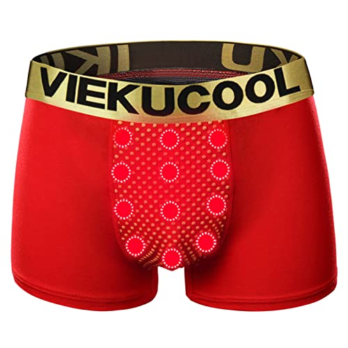 DolceTiger Unterhosen Männer Boxer mit 18 Magnetische Turmalinpunkte Herren-Unterwäsche Boxershorts Men Weich Bequem Herren Boxer Short von DolceTiger