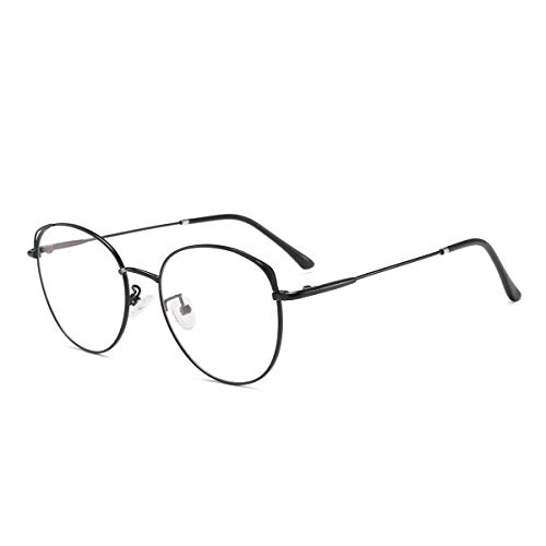 Dollger Blaulichtfilter Brille Anti Blaulicht Brille Computerbrille Katzenauge ohne sehstärke Metallgestell Brille Pc Gaming Bluelight Filter Uv Blockieren Blaue Licht Glasses Damen Schwarz von Dollger
