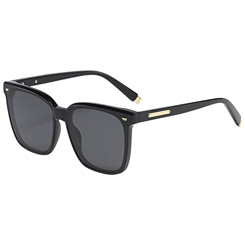 Dollger Polarisiert Sonnenbrille großem Rahmen für Damen Herren Classic Retro Lightweight brille UV400 Schutz SchattenBrille von Dollger