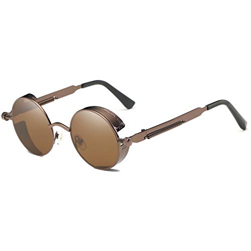 Dollger Retro Runde Sonnenbrille Herren und Damen Metallrahmen John Lennon Klassische Sonnenbrille von Dollger