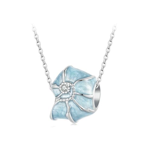 Halskette aus 925er-Sterlingsilber für Damen, trendige, schlichte, minimalistische Damen-Halskette mit blauem Muschel-Anhänger, einzigartiger, zierlicher Modeschmuck im koreanischen Stil, As Shown, Halskette aus 925er-Sterlingsilber für Damen, trendige, schlichte, minimalistische Damen-Halskette mit blauem Muschel-Anhänger, einzigartiger, zierlicher Modeschmuck im koreanischen Stil, As Shown, von Dollin&Dockin