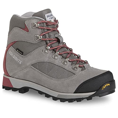 DOLOMITE Damen Ws Zernez GTX Stiefel Bootsschuh, Grau/Rot, 36 2/3 EU von Dolomite