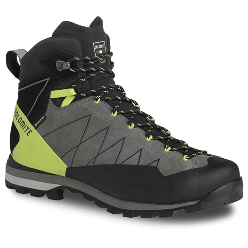 DOLOMITE Herren Crodarossa Hi GTX Stiefel Bootsschuh, Silber, Grün, Limettengrün, 43 1/3 EU von Dolomite