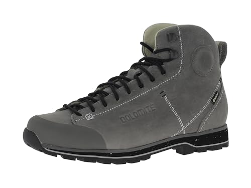 Dolomite Cinquantaquattro High FG GTX Black wasserdichte und stabile Black Herren mit Nubukleder Obermaterial | Winterschuhe | Outdoorschuhe | Wanderschuhe Gunmetal Grey EU 47 von Dolomite