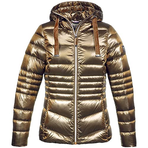 Dolomite Damen Chaqueta Con Capucha WS CORVARA Satin Baby Jacke, Caramel Brown, XXL von Dolomite