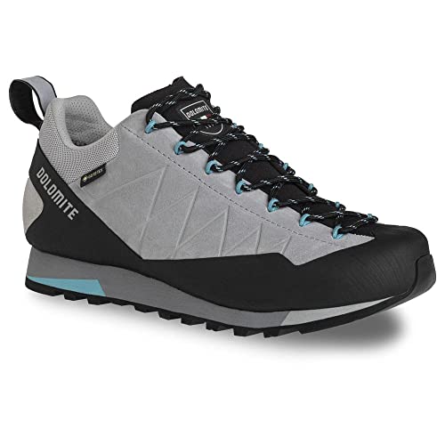 Dolomite Damen Ws Crodarossa Low GTX Schuh Sneaker, Aluminium, Grau, Capri Blau, 41.5 EU von Dolomite