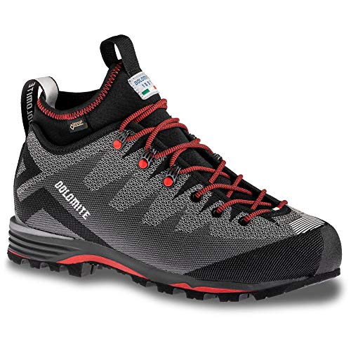 Dolomite Herren Bota Veloce GTX Stiefel, Pewter Grey/Fiery Red, 46.5 EU von Dolomite