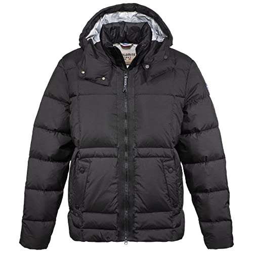 Dolomite Herren Chaqueta MS 76 Fitzroy Baby Jacke, Black/Pearl Grey, L von Dolomite