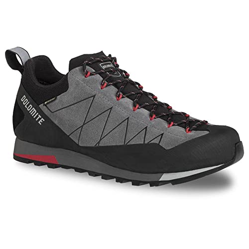 Dolomite Herren Crodarossa Low GTX Schuh Sneaker, Grau/Rot (Gunmetal Grey Fiery Red), 41.5 EU von Dolomite