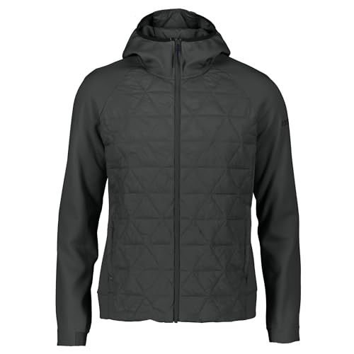 Dolomite M Latemar Hybrid Insulated Hood Jacket Grau - Warme vielseitige Herren Hybridjacke, Größe XL - Farbe Dark Grey von Dolomite