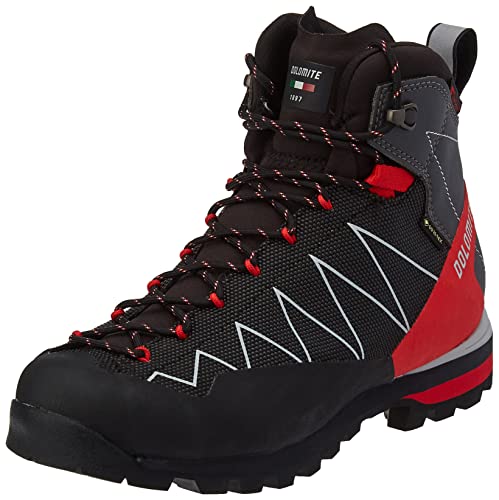 Dolomite Unisex Bota Crodarossa Pro GTX 2.0 Leichtathletik-Schuh, schwarz/rot (Black Fiery Red), 42.5 EU von Dolomite