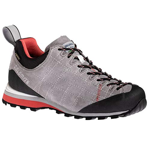 Dolomite Unisex-Erwachsene Zapatilla DIAGONAL GTX WMN Sneaker, Pewter Grey/Coral Red von Dolomite