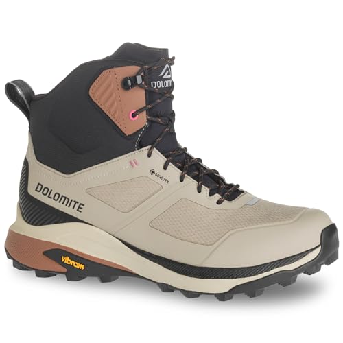 Dolomite W Nibelia High GTX Beige - Gore-Tex Leichter wasserdichter Damen Gore-Tex Wanderschuh, Größe EU 39.5 - Farbe von Dolomite