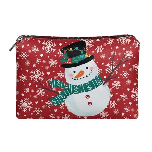 Dolyues Damen Clutch Tasche PU Leder Reißverschluss um Clutch Geldbörse Münzen/Bargeld/Kartenhalter Organizer, schneemann, Einheitsgröße von Dolyues