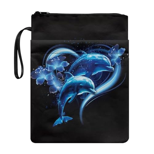 Dolyues Delphin Book Cover Protector for Most Hardcover and Textbooks up to 29.0 cm x 22.1 cm Book Holder School Book Bag Blue Book Sleeve Covers 1 Pack Dolyues Delphin Book Cover Protector for Most Hardcover and Textbooks up to 29.0 cm x 22.1 cm Book Holder School Book Bag Blue Book Sleeve Covers 1 Pack von Dolyues