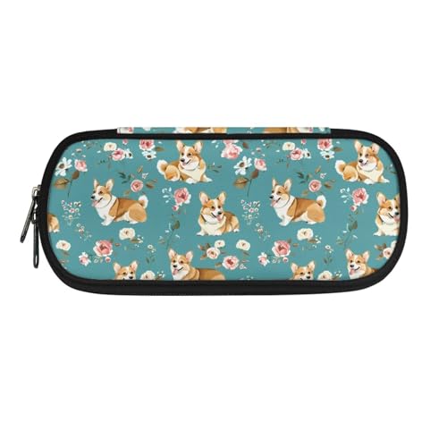 Dolyues Federmäppchen, Büro-Federmäppchen, ästhetisches Federmäppchen, Schreibwaren-Organizer, multifunktionales Federmäppchen, Corgi, Taschen-Organizer von Dolyues