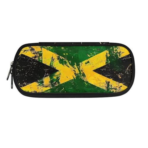Dolyues Federmäppchen, Büro-Federmäppchen, ästhetisches Federmäppchen, Schreibwaren-Organizer, multifunktionales Federmäppchen, Jamaikanische Flagge, Taschen-Organizer Dolyues Federmäppchen, Büro-Federmäppchen, ästhetisches Federmäppchen, Schreibwaren-Organizer, multifunktionales Federmäppchen, Jamaikanische Flagge, Taschen-Organizer von Dolyues