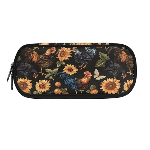 Dolyues Federmäppchen, Büro-Federmäppchen, ästhetisches Federmäppchen, Schreibwaren-Organizer, multifunktionales Federmäppchen, sonnenblume, Taschen-Organizer von Dolyues