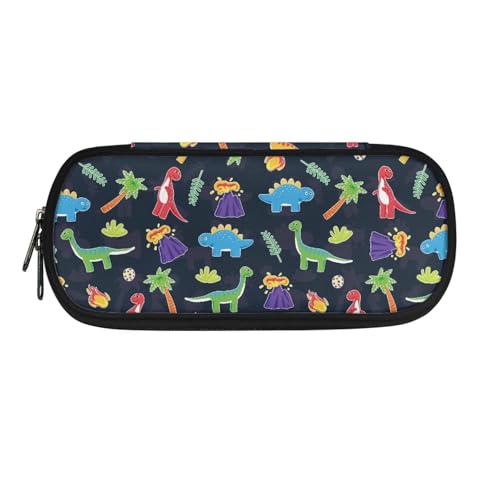 Dolyues Federmäppchen, Organizer, großes Fassungsvermögen, multifunktionales Federmäppchen mit Reißverschluss und Stiftfächern, Dinosaurier, Taschen-Organizer von Dolyues
