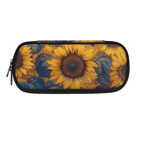 Dolyues Federmäppchen, Organizer, großes Fassungsvermögen, multifunktionales Federmäppchen mit Reißverschluss und Stiftfächern, sonnenblume, Taschen-Organizer Dolyues Federmäppchen, Organizer, großes Fassungsvermögen, multifunktionales Federmäppchen mit Reißverschluss und Stiftfächern, sonnenblume, Taschen-Organizer von Dolyues