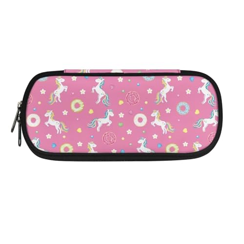Dolyues Federmäppchen mit Pferdemotiv, mit Reißverschluss, Stifteetui aus Polyestergewebe, Stiftehalter, Make-up-Tasche für Damen, Kinder, Aufbewahrungstasche für Reisen, Pferd Pink, Taschen-Organizer Dolyues Federmäppchen mit Pferdemotiv, mit Reißverschluss, Stifteetui aus Polyestergewebe, Stiftehalter, Make-up-Tasche für Damen, Kinder, Aufbewahrungstasche für Reisen, Pferd Pink, Taschen-Organizer von Dolyues