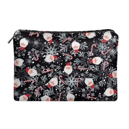 Dolyues Geldbörse für Frauen, Reißverschluss um Leder Clutch Bag Outdoor Kreditkartenhalter Organizer, Weihnachtsmann, Einheitsgröße von Dolyues