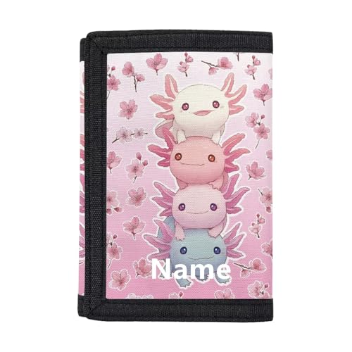 Dolyues Kinder-Geldbörse, dreifach gefaltet, Münzgeldbörse, Namensanpassung, Geldtasche für Reisen, Schulanfang, Fügen Sie Ihren Namen auf Flower Axolotl hinzu Dolyues Kinder-Geldbörse, dreifach gefaltet, Münzgeldbörse, Namensanpassung, Geldtasche für Reisen, Schulanfang, Fügen Sie Ihren Namen auf Flower Axolotl hinzu von Dolyues