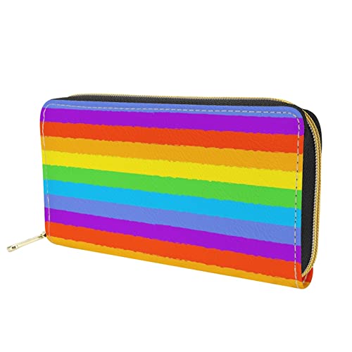 Dolyues Regenbogen Bunte LGBT Bedruckte Frauen Lange Pu Leder Brieftasche Geldbörse Mode Damen Kreditkarteninhaber Telefon Fall Clutch Tasche von Dolyues