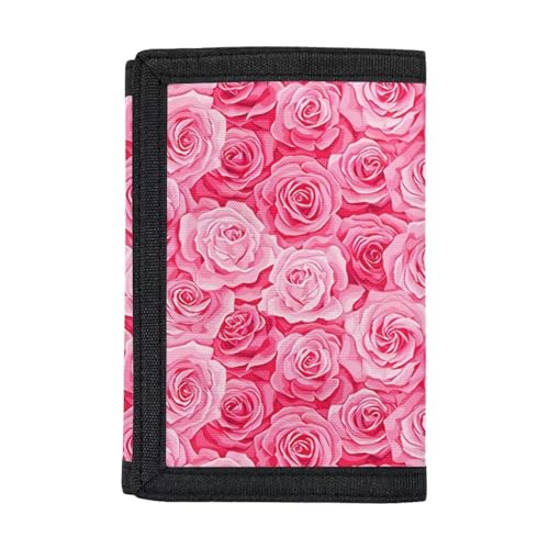 Dolyues Trifold Wallets, Kreditkartenetui Geldbörse Jungen Geldbörse Slim Folding Geldbörsen, Rosa von Dolyues