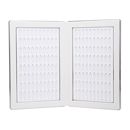 Domary 160 Nagelfarbe Display Buch UV Gel Display Board Nagel Salon Tools (Weiß) von Domary