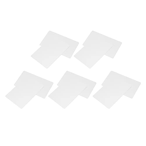 Domary Aluminium -Visitenkarte Blanks Leichte Robuste Tragbare Metall -Visitenkarten Eleganter Identität Portable Größe (Perlenweiß) von Domary