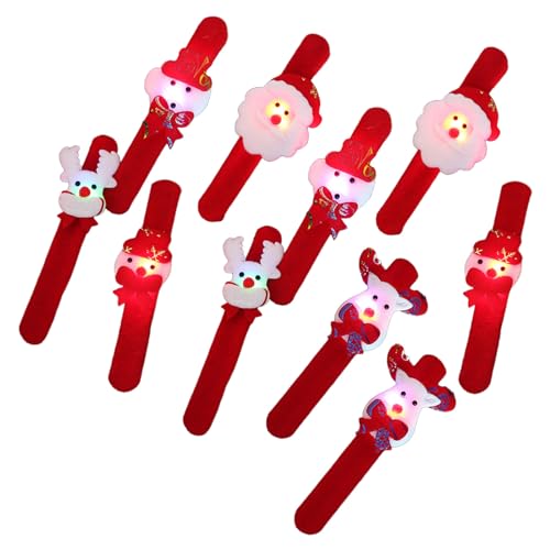 Domasvmd Weihnachts-LED-Armbänder für Kinder, perfekt für Feiertage, Must-Have-Zubehör, Weihnachtsstrumpffüller von Domasvmd