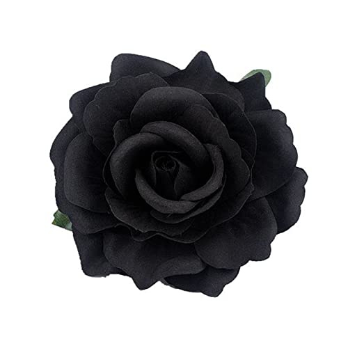 Haarspange mit Stoffrosen, Haarspange, Haarnadeln, Rosen-Brosche, Blumen-Anstecknadel, Kopfschmuck für Damen, Mädchen, Hochzeit, Party, Rose, Blume, Haarspange für Frauen von Domasvmd