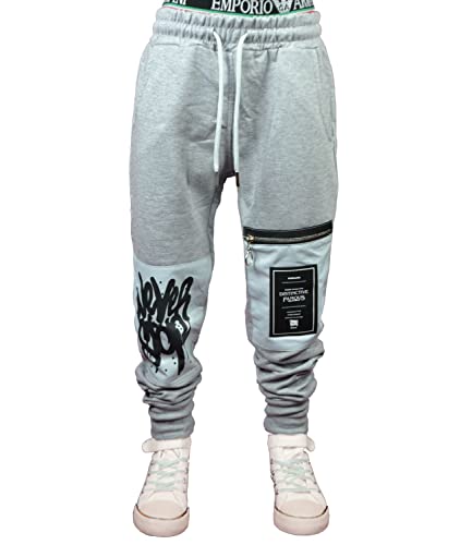 DombayDenim | Jungen Jogginghose Baumwolle | Jogginghose | Jogging | Cargo Tasche | Größe 146 Grey | 2303 von DombayDenim