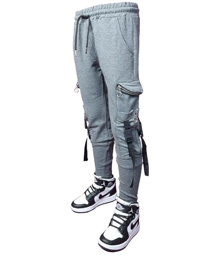 DombayDenim | Jungen Jogginghose Baumwolle | Jogginghose | Jogging | Cargo Tasche | Größe 152 anthrazit | 2304 von DombayDenim