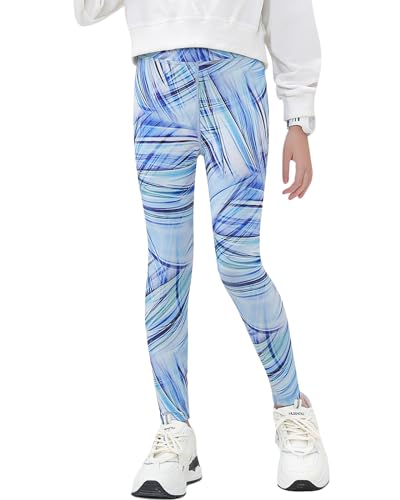 Domee Mädchen Sport Leggings Turnhose Gymnastik Fitness Blau 134-140 (Herstellergröße 140) von Domee