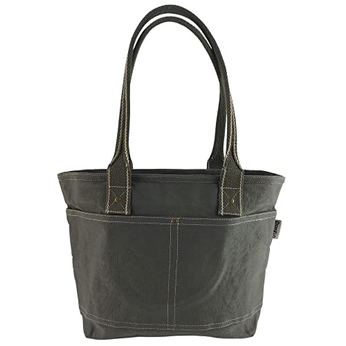 Domelo Damen Handtasche/Shopper. Vegane Schultertasche aus Canvas. Große schlichte Tote Tasche aus 100% Baumwolle. Wasserabweisende Baumwolltasche von Domelo