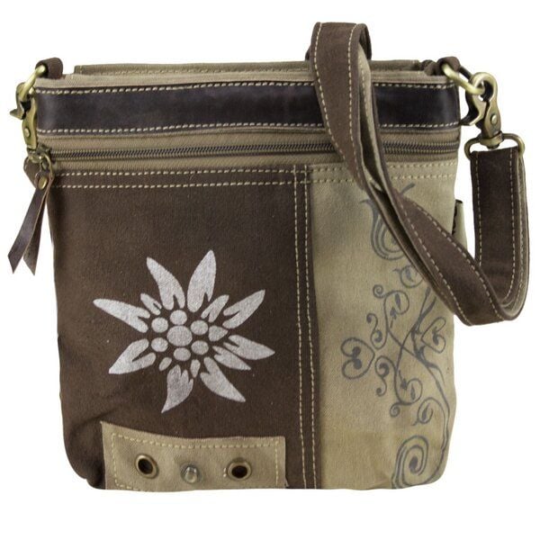 Domelo Trachtentasche Canvas Umhängetasche Damen Schultertasche Crossbody Tasche von Domelo